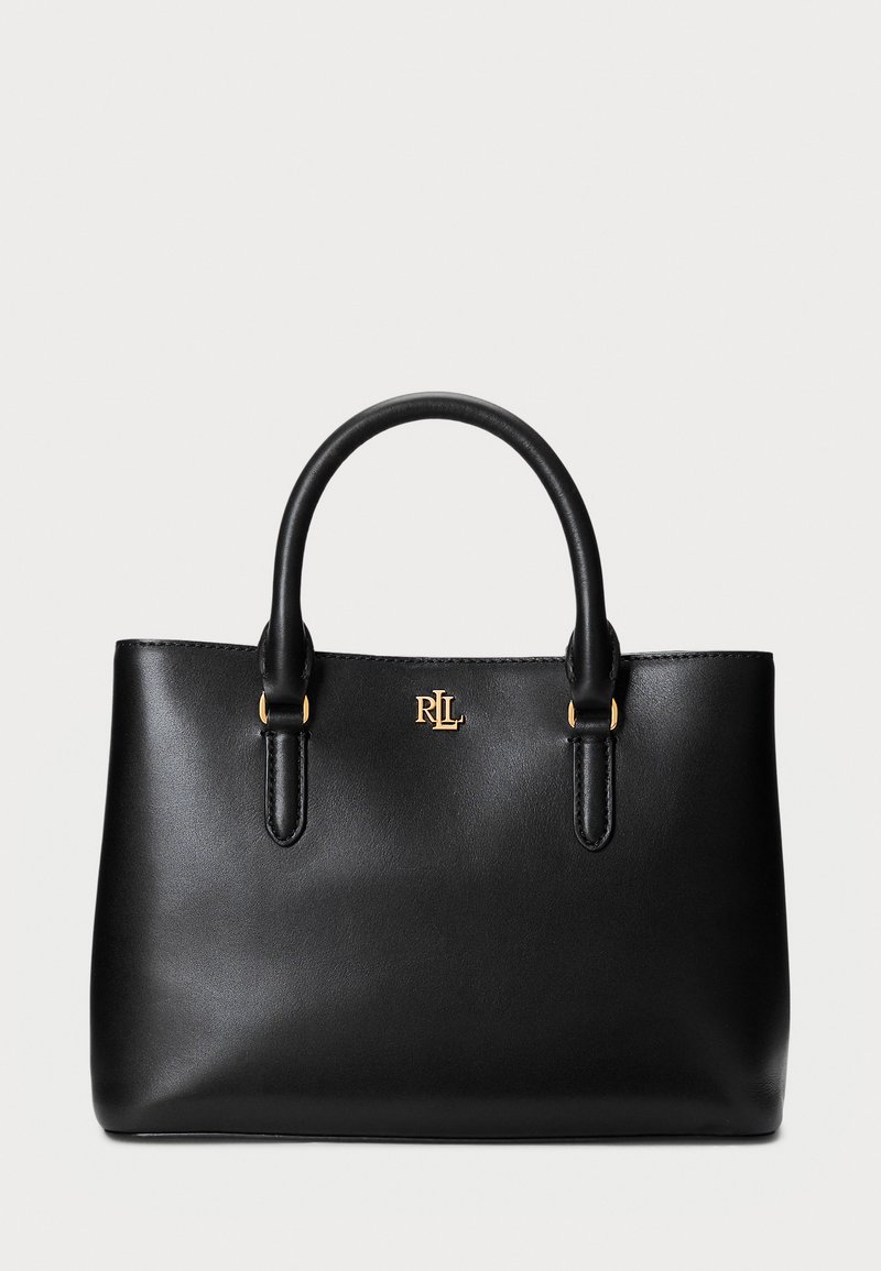 Lauren Ralph Lauren - LEATHER SMALL MARCY SATCHEL - Borsa a mano - black, Ingrandire