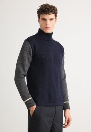 KLEMENS  - Pulover - parisian night/charcoal melange