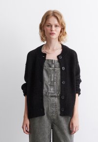 Marc O'Polo DENIM BUTTONS - Cardigan - black