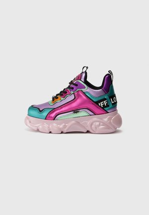 Trainers - pink/blue metallic-coloured