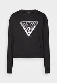 Guess CRYSTAL MESH  - Sudadera - jet black