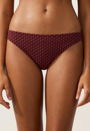 OYSHO GEOMETRIC CLASSIC  - Bikinibroekje - mustard yellow