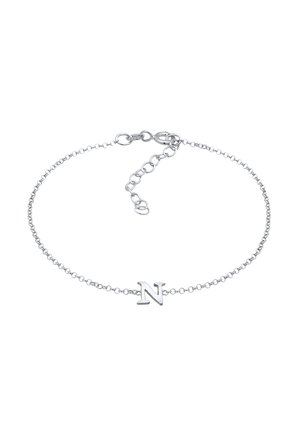 LETTER N - Armband - silberfarben