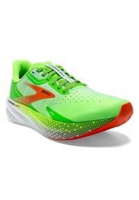 Brooks HYPERION MAX - Scarpe da corsa su strada - green gecko red orange white