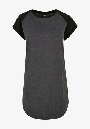 Urban Classics RAGLAN TEE - Džersejové šaty - charcoal black