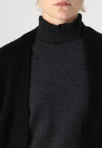 Vero Moda VMPHILLIS LONG OPEN - Kardigan - black