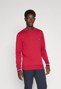 Tommy Hilfiger GLOBAL STRIPE CREW  - Maglione - royal berry