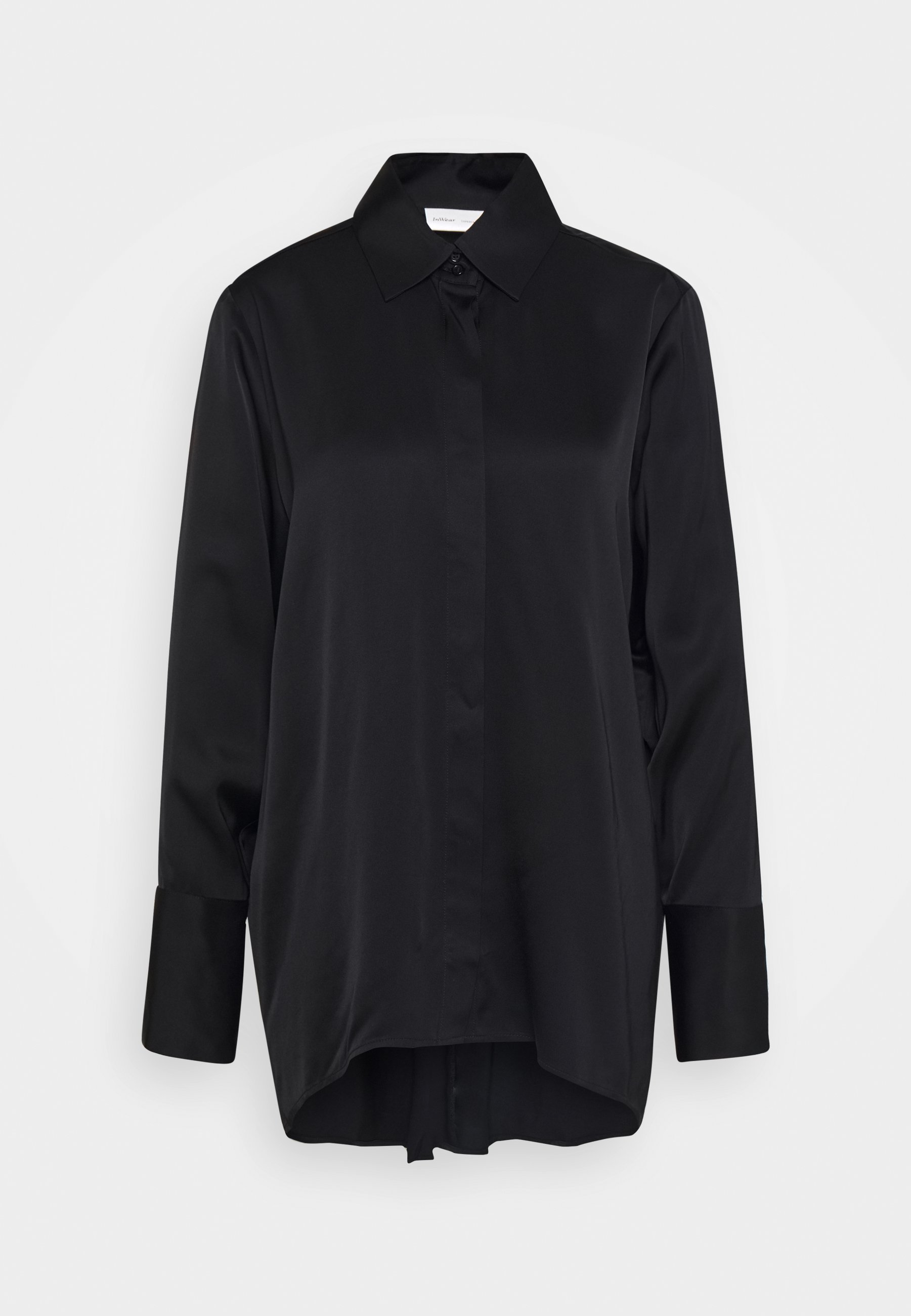 InWear ETERNAL SHIRT Skjorte black Zalando.no Svart Sateng Skjorte
