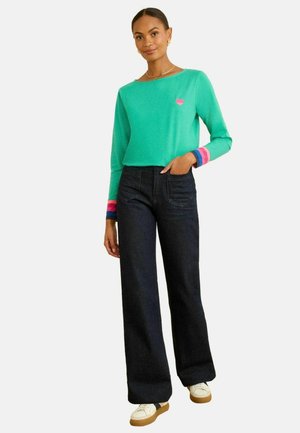 REGULAR FIT - LONG SLEEVE  - Longsleeve - green embroidered rainbow stripe cuff
