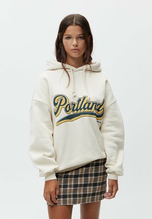 PORTLAND - Sweat à capuche - mottled beige