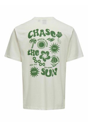 Only & Sons ONSMACE LIFE RLYES FUNNY  - Μπλουζάκι με στάμπα - cloud dancer