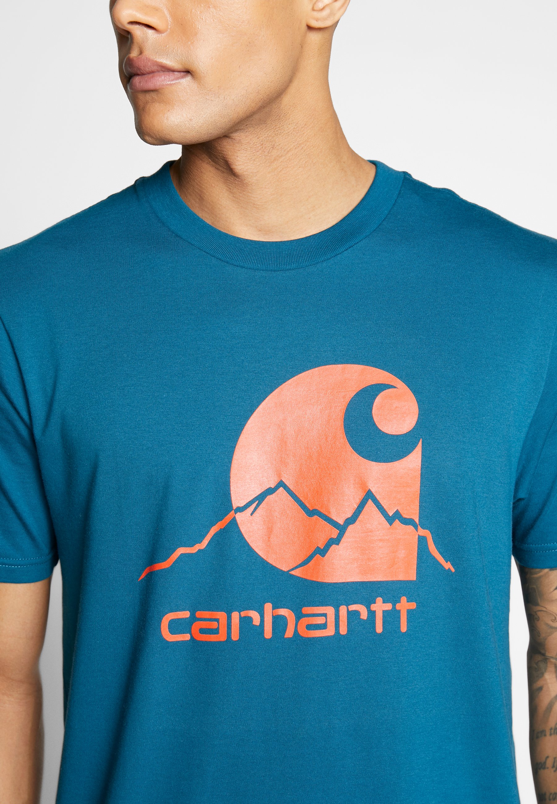 Carhartt WIP OUTDOOR T shirts med print moody blue Carhartt WIP SWIM - T-shirts med print - azzuro/fresco
