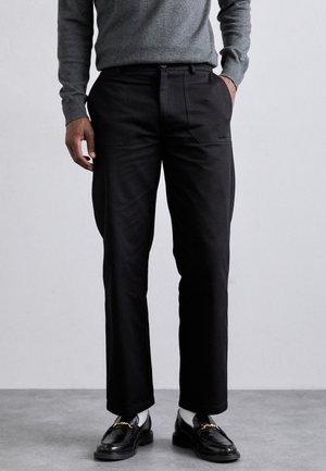STRAIGHT TROUSERS - Broek - black