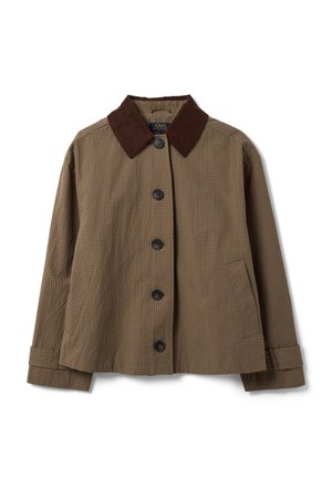 OVS, JACKET WITH CONTRAST COLLAR, REGULAR FIT - Chaqueta fina - brown