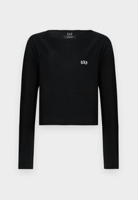 CROPPED BOAT TEE - Top dugih rukava - true black