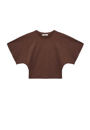 Koton, CREW NECK T-SHIRT . - T-shirt basic - brown