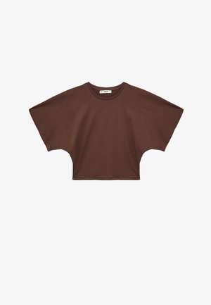Koton, CREW NECK T-SHIRT . - T-shirt basic - brown