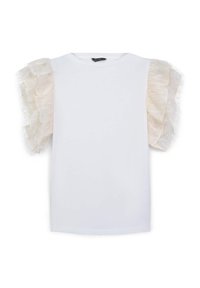 T-shirt con stampa - bianco lana