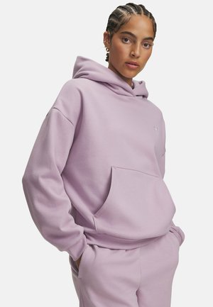 Under Armour, ICON FLEECE: REINVENTED - Суитшърт с качулка - mauve pink