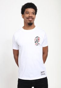 Henry Tiger PARK FIELDS CITY SLICKERS - Triko s potiskem - white