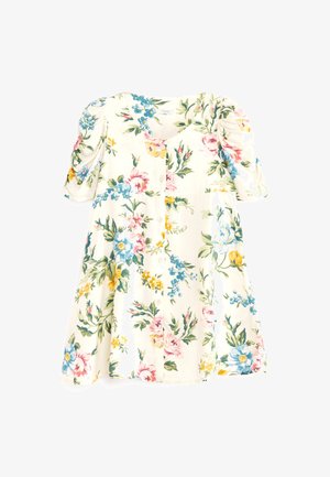 SHIRRED SLEEVE - Vestido informal - off white