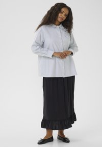 Kaffe Curve OSINA  - Košilová halenka  - white black oxford stripe