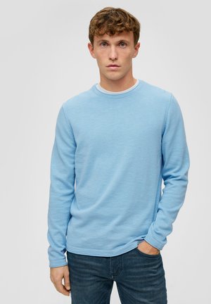 MIT ROLLKANTE - Trui - hellblau