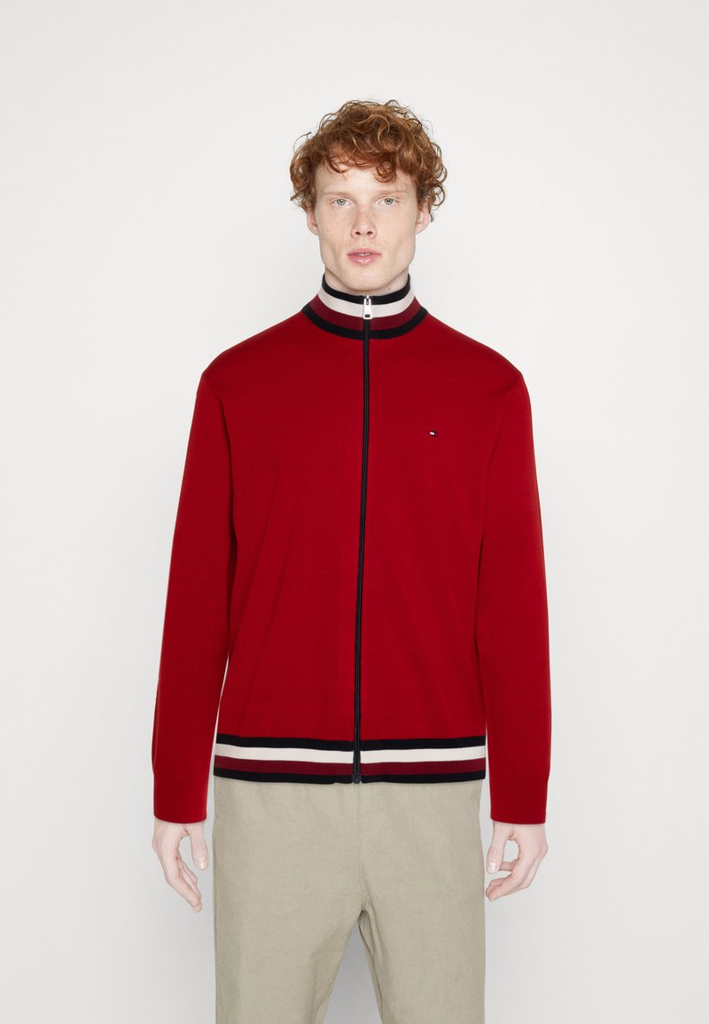 Tommy Hilfiger GLOBAL STRIPE DETAIL ZIP THROUGH Cardigan arizona