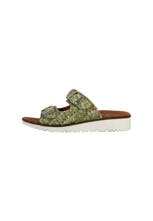 ALENOA - Pantolette flach - vert