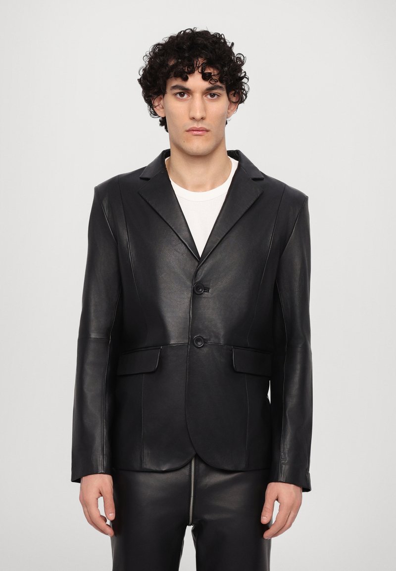 STUDIO ID - VINCENT - Leather jacket - napa black, Enlarge