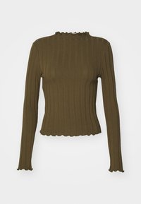 Pikkade varrukatega topp - olive