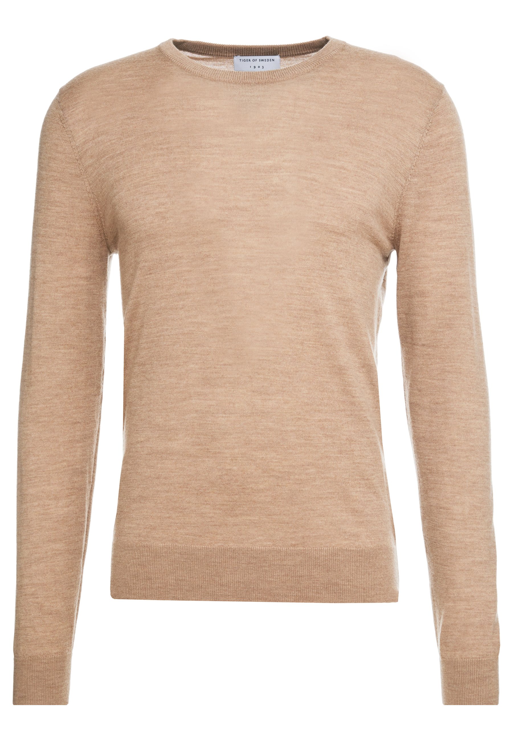 NICHOLS Stickad tröja camel NICHOLS Stickad tröja camel