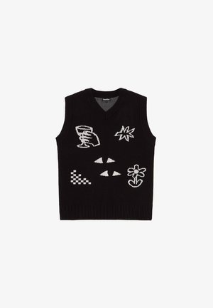 Kaotiko, BREEZE CLUB VEST - Пуловер - black