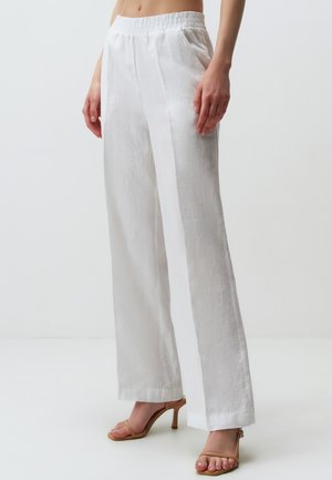 Jimmy Key HIGH WAIST WIDE LEG - Broek - white