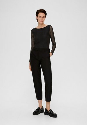 s.Oliver BLACK LABEL, Maglietta a manica lunga - schwarz
