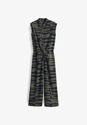 OPUS, CROPPED RELAXED FIT - Jumpsuit - olive leaf