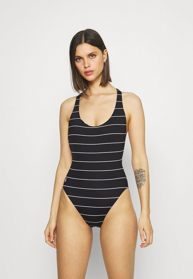 LOW RACER MIO HIGH LEG - Swimsuit - black