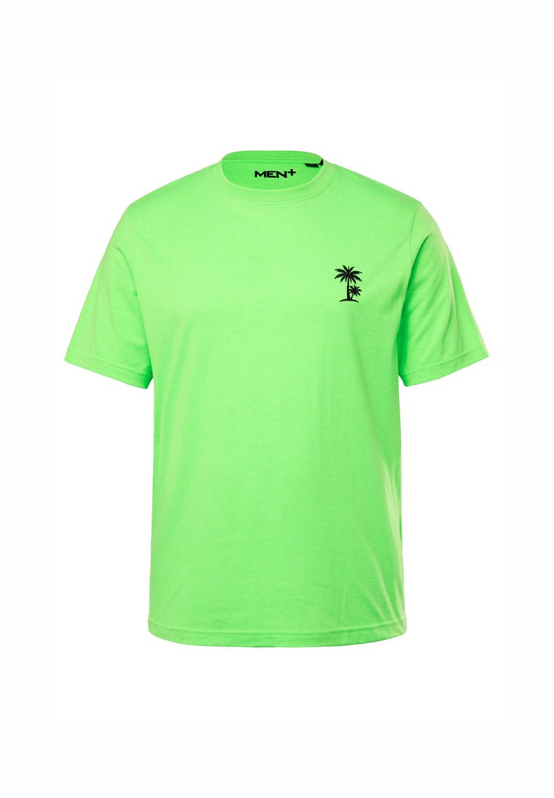 Men Plus Print T-shirt neon green Zalando - Main Image