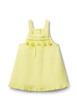 WITH TASSELS - Vestido camisero - yellow