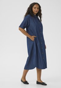 Kaffe Curve LOUISA  - Vestido vaquero - dark blue chambray
