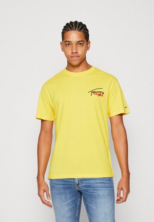Tommy Jeans GRAPHIC SIGNATURE TEE - T-shirt con stampa - star fruit yellow