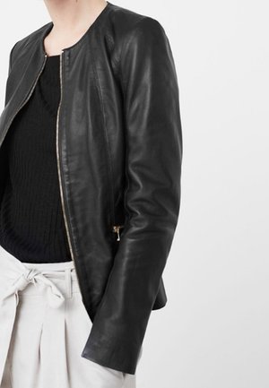 Leren jas - black