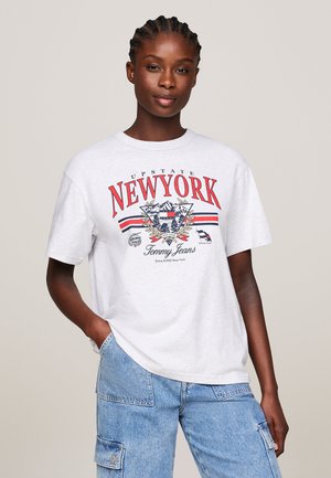 Tommy Jeans T-shirt con stampa - silver grey htr