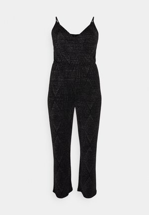 ONLY Curve ONCCAROLLA - Kezeslábas - black/silver