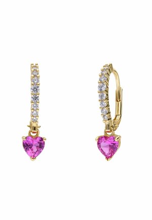 HEARTS - Earrings - gold pink