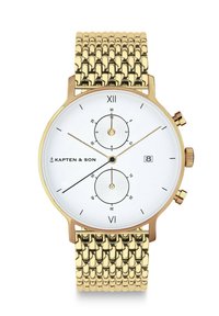 Kapten & Son CHRONO - Chronograph - gold coloured white
