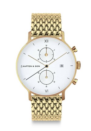 CHRONO - Chronograph - gold coloured white