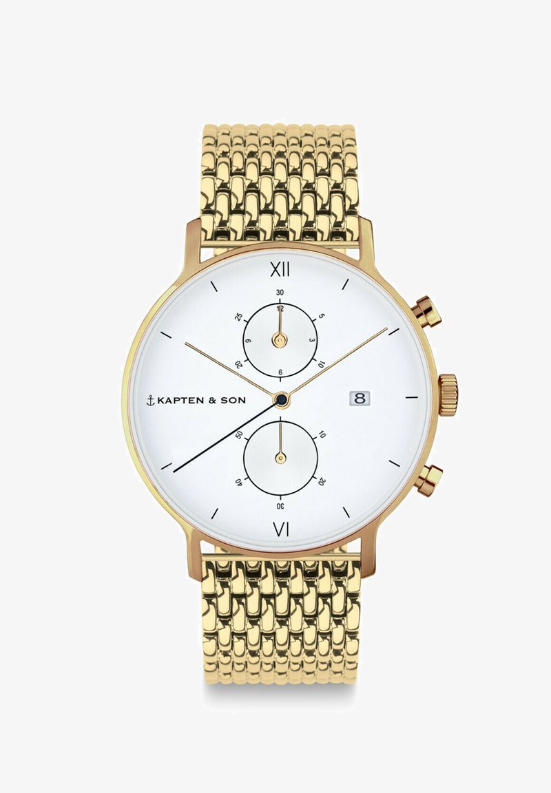 Kapten & Son CHRONO - Chronograph - gold coloured white