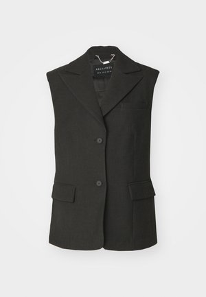 AllSaints SAMMEY - Waistcoat - charcoal grey