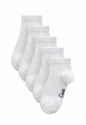 Clarks, BACK TO SCHOOL TRAINER SOCKS 5 PACK - Sneaker socks - white